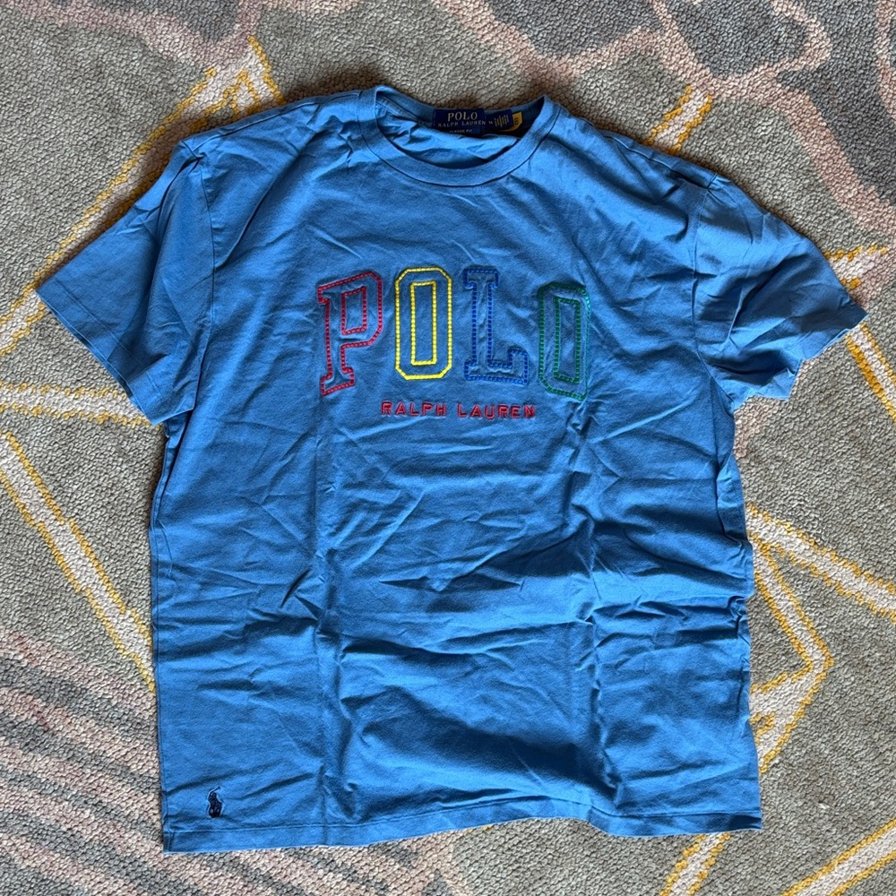 Ralph Lauren Classic Fit Sky Blue Tee